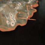 Kether Donohue Instagram - I handbuilt my dear friend @alysewhitney a serving platter!!! The fingerprint holes are for olives! And the “mistake” dents are for toothpick holders!! Was going for an oceanic vibe. I didn’t give it to her for months after making it bc I was sad to see it go after spending time with it but now can’t wait for Alyse’s next dinner party ☺️♥️ #handbuildingpottery (sound on for tour of the platter 🤣) & @matrushkastyle dress in pic 4 👗