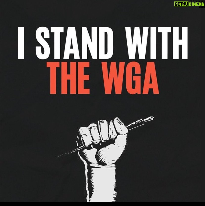 Kether Donohue Instagram - Every great tv show, movie, character would not be possible without great writing and our industry does not exist without writers❣❣ I stand with the WGA #WGAstrong