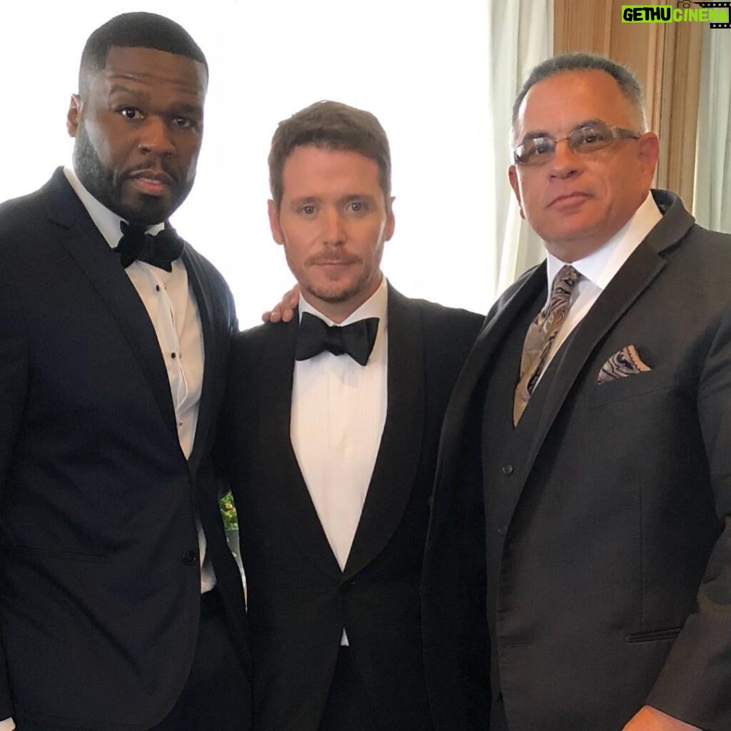 Kevin Connolly Instagram - @johnagotti @50cent #Cannes Two Gangsters!!!