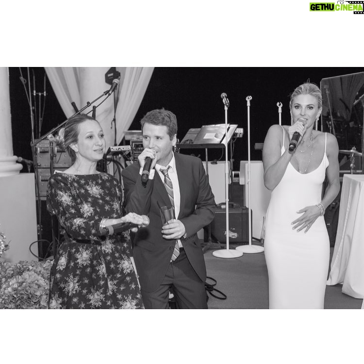 Kevin Connolly Instagram - #tbt Nothing like taking the microphone and rapping with the beautiful bride @kaynoons and @jenmeyerjewelry at the epic Gores/Noonan wedding in Malibu this summer #californialove