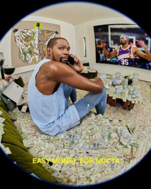 Kevin Durant Instagram - EASY MONEY 💰

NOCTA Basketball, on and off court performance apparel. 

Launching midnight tonight EST on NOCTA.com and 11.8 on SNKRS and select neighbourhood doors.