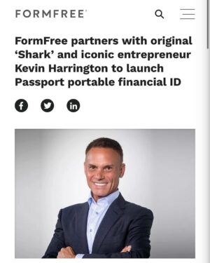 Kevin Harrington Instagram - Excited about this partnership with FormFree!! @realformfree THIS IS GONNA CHANGE EVERYTHING 👉 because the new Passport®, a free service, makes it easy for consumers to quantify their borrowing power and share their verified assets, employment, annual and residual income and rent payment history with their preferred lender in just minutes from any web-enabled device.

Say goodbye to having to gather and provide dozens of documents just to understand your own borrowing capacity (that deters countless of consumers, like you, from applying for financing).

Passport makes it practical for consumers to share their always up-to-date financial data with a marketplace of lenders all at once and consider multiple, competitive offers.

I call this another WIN-WIN! 💪🚀