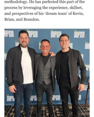 Kevin Harrington Instagram - @brandontadams The Dream Team. Featured in USA Today. Grateful 🙏 #usatoday #inthenews #sharks #dreamteam