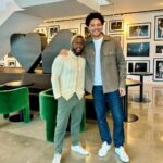 Kevin Hart Instagram – POV: You just walked into our office and see these two hanging out 👀 West Hollywood, California