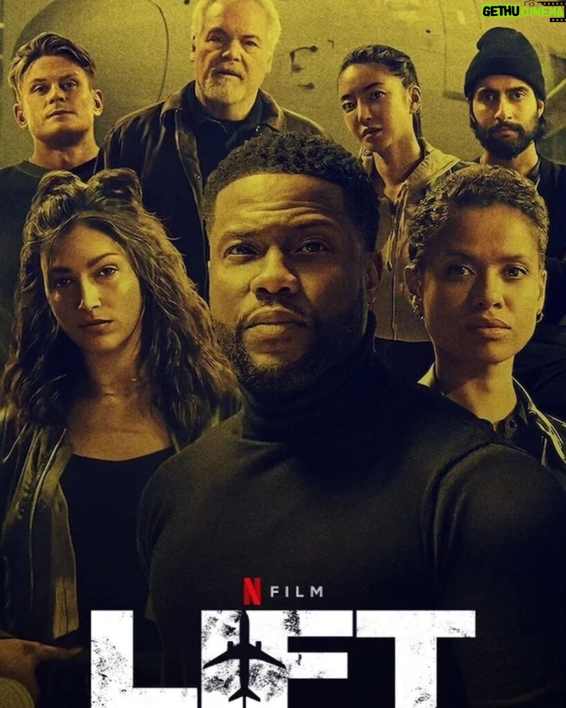 Kevin Hart Instagram - “LIFT” is now streaming on @netflix …..Make ur weekend more special by giving it a watch!!!!! Let’s goooooooooo