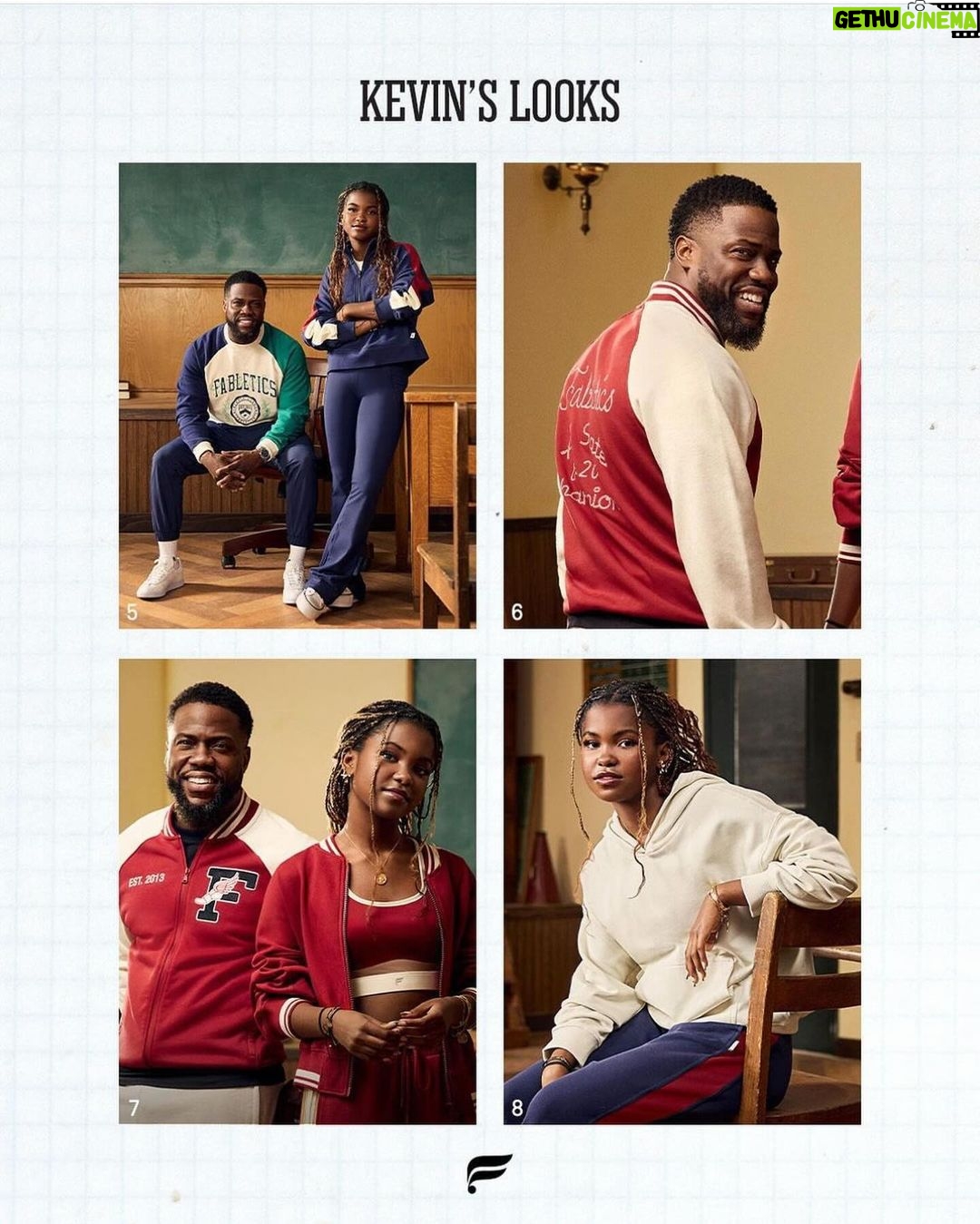 Kevin Hart Instagram - The first Father Daughter Duo drop on @fabletics ….I’m so proud of my little girl. So beautiful and talented you are Heaven….make sure y’all go to Fabletics.com and check out how amazing this drop is!!!!! Stop playing & go put a “F” on yo chest damn it!!!!!! P.S Nothing will ever top working with this amazing woman…. ❤️