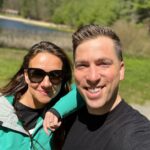 Kevin Patrick Egan Instagram - Morning stroll in Connecticut with my brilliant bud @kaylmurray 🤗 Loved spending time with @thecalcioguy too. The best of friends ♥️ Simsbury, Connecticut