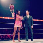 Kevin Patrick Egan Instagram - Lovely little chat in the ring on Raw with the EST, @biancabelairwwe. The champ is an absolute gem. Keep crushing it Bianca 🙌🏼 #WWERaw #WWE