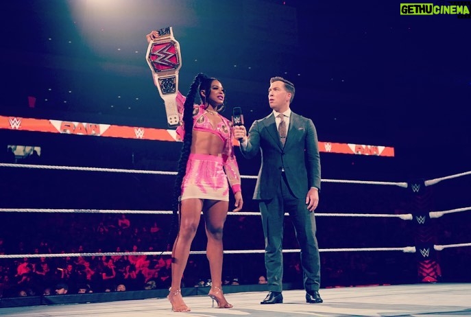 Kevin Patrick Egan Instagram - Lovely little chat in the ring on Raw with the EST, @biancabelairwwe. The champ is an absolute gem. Keep crushing it Bianca 🙌🏼 #WWERaw #WWE