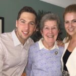 Kevin Patrick Egan Instagram - We’re saying goodbye to our sweet Maisie in Chicago. My beloved Grama. My friend. A classy lady that lived 90 years, and laughed and loved every step of the way. She had a way about her that was such a gift, because you always felt high on life after spending time with her. We lived together for a couple of months when I first moved to Chicago in 2009. Her love and encouragement absolutely kept me going at a time when I found it so difficult to find a TV job in America. I remember the smell of coffee and bacon was what I’d usually wake up to. And the laughs and chats watching David Letterman over a glass of vino was how we’d end our day. Maisie was a hallmark movie Grama. So warm, so generous, and always there for her family and friends. My Grampa Jack passed away 25 years ago, yet sometimes you’d think he was still there by the way Maisie spoke about him with her bright, infectious smile. Jack was the love of her life. I’d love to think they’re waltzing away on a dance floor upstairs right about now. You were a treasure, Grama. Love you ♥️