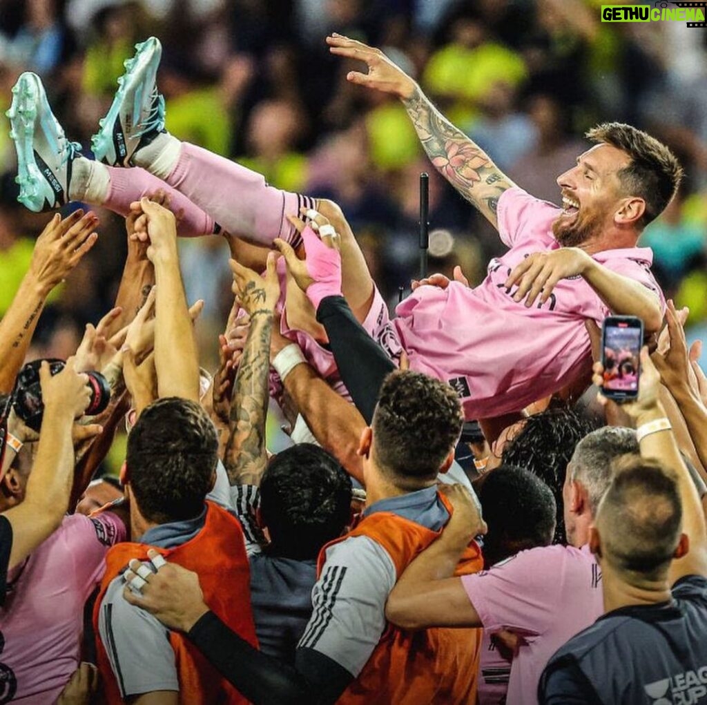 Kevin Patrick Egan Instagram - A night we’ll be talking about for decades to come. Simply unforgettable! This Leagues Cup tournament has been sensational, and in the end, Messi’s Miami wins it! The 🐐 is now officially the most decorated player of all time, with 44 titles! It’s impossible not to be so proud of everything our Apple TV & MLS team are doing in this first year ♥️ #LeaguesCup #MLS #LigaMX Nashville, Tennessee