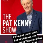 Kevin Ryan Instagram – Live on air this morning having a chat with Pat on @newstalkfm 106-108fm @ 11:15am in Ireland