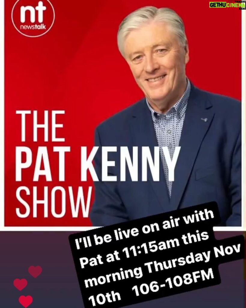Kevin Ryan Instagram - Live on air this morning having a chat with Pat on @newstalkfm 106-108fm @ 11:15am in Ireland