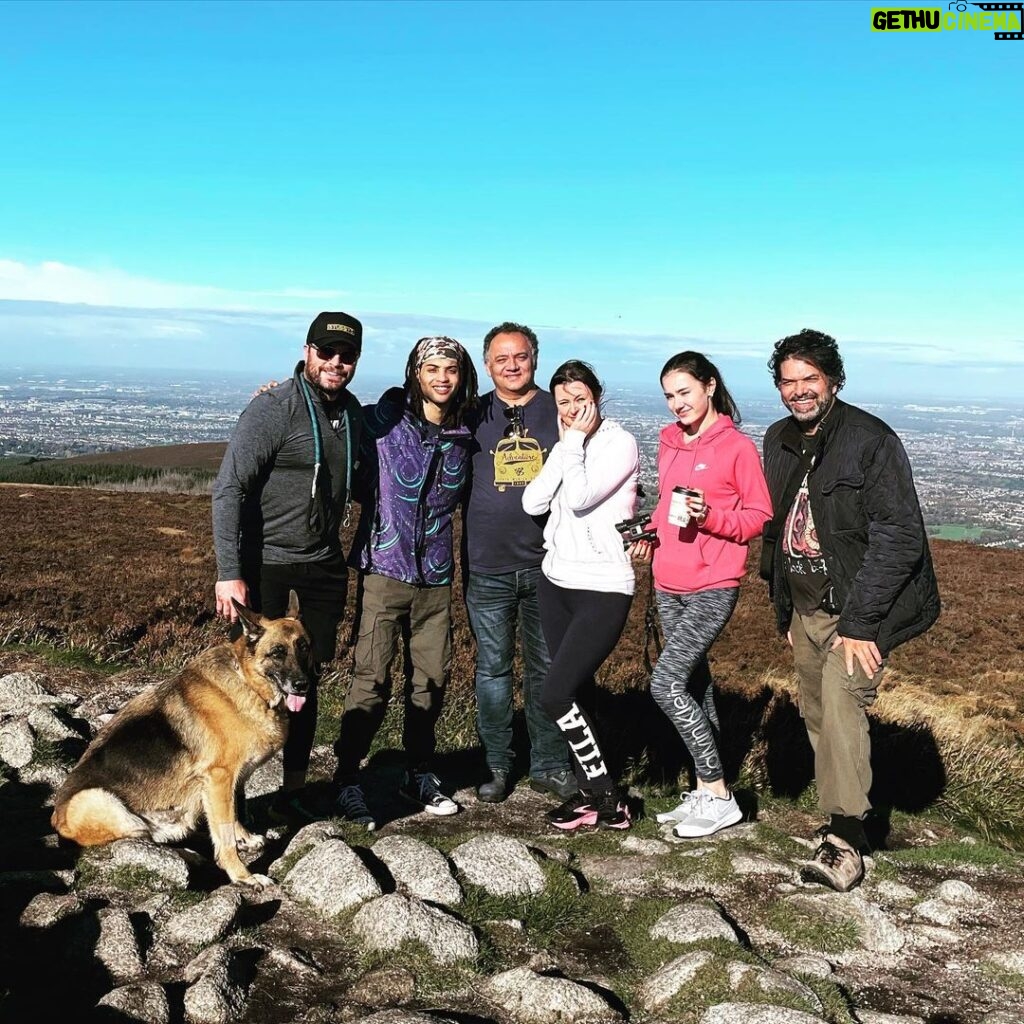 Kevin Ryan Instagram - Hiking with the #harrywild gang up the Dublin mountains. @rohannedd @roseeoneillx @jospainscreenwriter @paultylak @copperthedogofficial #saturday #ireland @acorn_tv @dublin.explore #irishtv Dublin, Ireland