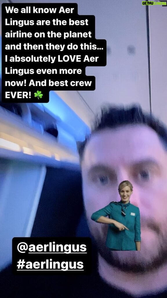 Kevin Ryan Instagram - @aerlingus You have blown me away yet again with your kindness, individual customer attention and just pure brilliance. #aerlingus is #1 in the airline business, even ask my dog. Staff and crew are always top tier and it’s a joy being on a flight with you all. Much respect and big thank you from Copper and Myself 🐾 ☘️ we know how hard you guys all work Anita beyond appreciated! #flyinghigh here. Slainte