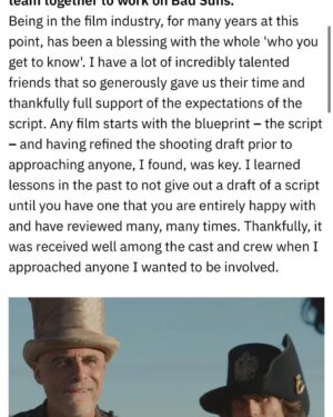Kevin Ryan Instagram - Massive thanks to @rteone @rte_entertainmentonline for such a great piece on @badsunsfilm LINK IN BIO for full article