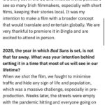 Kevin Ryan Instagram – Massive thanks to @rteone @rte_entertainmentonline for such a great piece on @badsunsfilm LINK IN BIO for full article