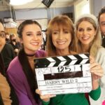 Kevin Ryan Instagram - Love my #harrywild fam! @janeseymour @amy_huberman @rohannedd @roseeoneillx @acorn_tv Dublin, Ireland