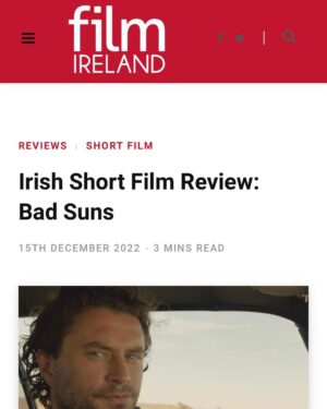 Kevin Ryan Instagram - Massive thanks to #junebutler & @filmireland for the incredibly generous review of Bad Suns. Link in bio  #irishfilm #irishcinema #film #directing #acting #writing #producing #thankyou