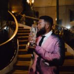 Khalid Instagram - thank you so much @bmi for this honor 🖤 I’ll hold this night close to my heart always Beverly Hills, California