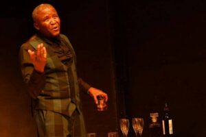 Khulu M. Skenjana Instagram - @markettheatre Honorable Capable Mghobozi, the nyisit ...taking the audience through a very hectic emotional rollercoaster last night. If you missed the last few shows, you still have time to get yourself and a friend a ticket.
.
The feedback we have been getting thus far has been amazing, makes every moment worth it. Come watch me bring this very provocative character to life at @markettheatre Fri - Sat 8pm Sunday 3pm #AfricasFinest #VivaThePartyViva #NowAndAlways #markettheatre