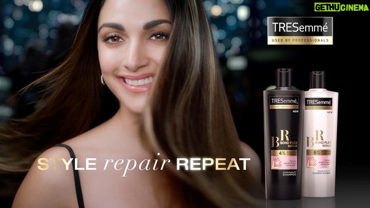 Kiara Advani Instagram - “To style or not to style ? “ - Now with @tresemmeindia’s New Bondplex Repair range , no more worries about styling-led hair damage ! It has a revolutionary Bonding Complex , which repairs hair and helps create millions of hair bonds !! So what are you waiting for ?? - Get yours at www.tresemme.in / tirabeauty.com ! #Tresemme #TresemmeIndia #HairCare #SalonSmoothHair #StyleRepairRepeat #ad