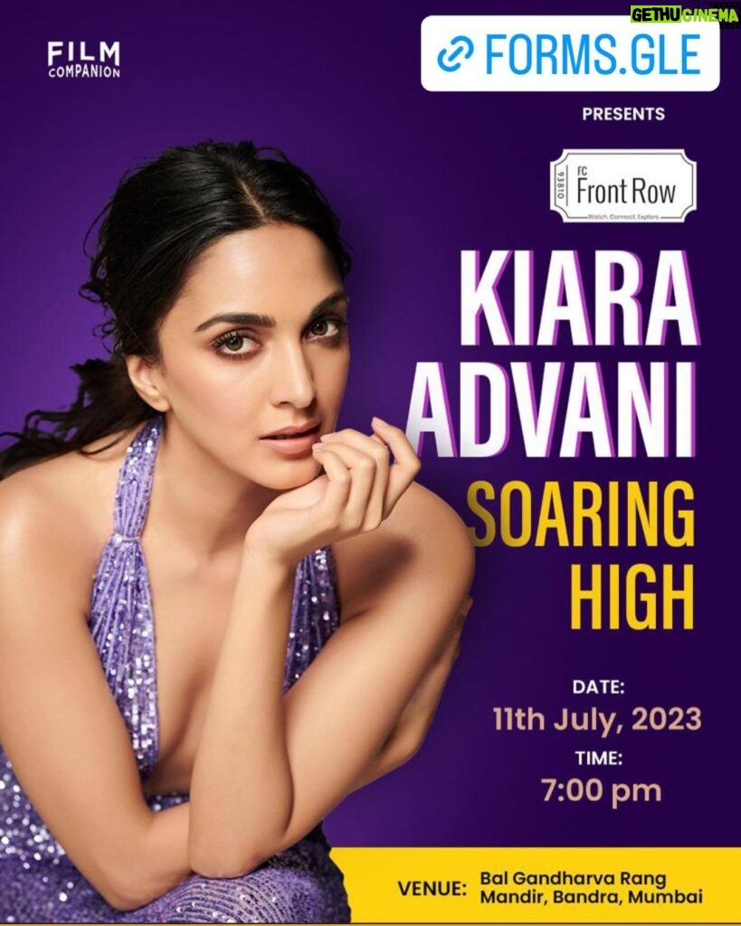 Kiara Advani Instagram - Looking forward to a great conversation, see you there 😁