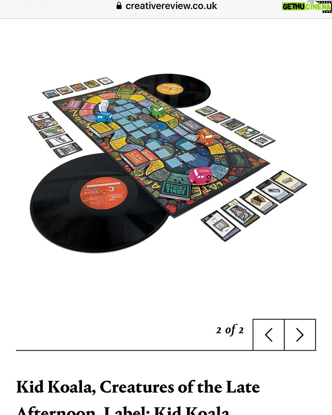 Kid Koala Instagram - Woah! Thank you @creativereview for including #CreaturesOfTheLateAfternoon 2LP/Board Game in their list for Record Sleeves of the year! ✨😱 This was such a joyous project to make! Hope everyone’s having fun with the music and game! read about it here: ow.ly/Stfw50QkxNx