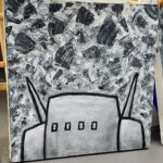 Kid Koala Instagram - Original painting Robot V is now at kidkoala.com/shop 🎨🤖