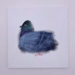 Kid Koala Instagram - Original Painting: Pigeon Windowsill Apt. 238 is now at the shop! https://kidkoala.com/product/original-painting-pigeon-windowsill-apt-238/