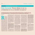 Kike Sarasola Instagram - Ni voy a vender ni voy a fusionar la marca Room Mate. Soy muy optimista con la recuperación del turismo y estoy convencido de que volveremos a disfrutar de los viajes como antes. Muchas gracias @cincodias_ por la entrevista 👏 #RoomMateHotels #ILoveRoomMate #SectorTurístico
