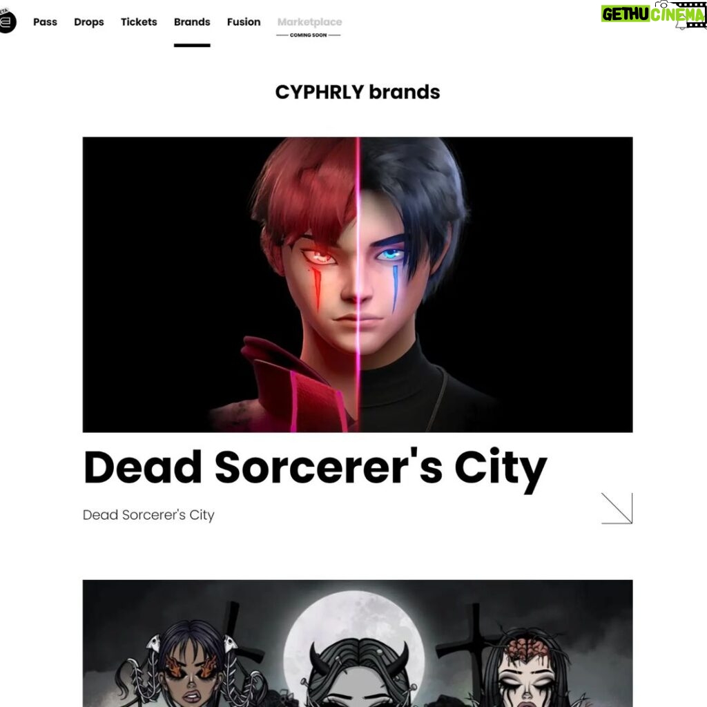 Kim Carnby Instagram - [죽은 마법사의 도시] 애니메이션 제작중. 애니를 기반으로 한 캐릭터 NFT도 cyphrly(사이펄리)에서 무료 배포중이라고 합니다. [Dead sorcerer's city] Animation is under way. Anime-based character NFT is also being distributed free of charge in 'cypherly'.