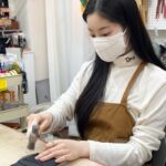 Kim Da-hyun Instagram - 첫 가죽 공방👍
