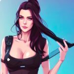 Kim Director Instagram - Hopping on this trend. Is an Alien, Dominatrix, Action movie in my future? Perhaps I found my new look?? Video Games, this might be my next calling ❤️ #AI #genre #nyc #dom #badass #action #alien