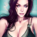 Kim Director Instagram - Hopping on this trend. Is an Alien, Dominatrix, Action movie in my future? Perhaps I found my new look?? Video Games, this might be my next calling ❤️ #AI #genre #nyc #dom #badass #action #alien