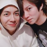Kim Hee-chul Instagram - 춘삼 브라더스👯‍♂️🤹‍♂️🧘‍♂️🛵 . . #신세계로부터 #NETFLIX #이춘삼 #이승기 #김춘삼 #김희철