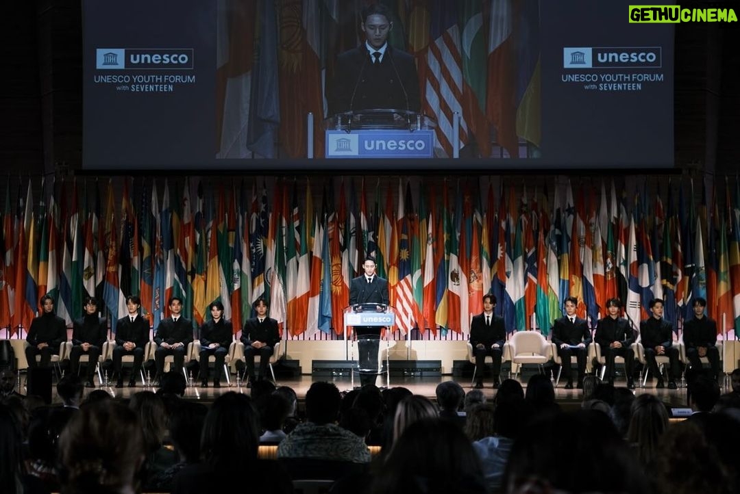 Kim Min-gyu Instagram - We had such a meaningful, memorable time here in Paris. I hope our messages resonated with the youth across the world. I’ll continue to work hard to become a positive influence. Thank you UNESCO, Paris and all our CARATs! #EducationCanChange_Me #educationcanchange_mydream #educationcanchange_theworld #Goingtogether