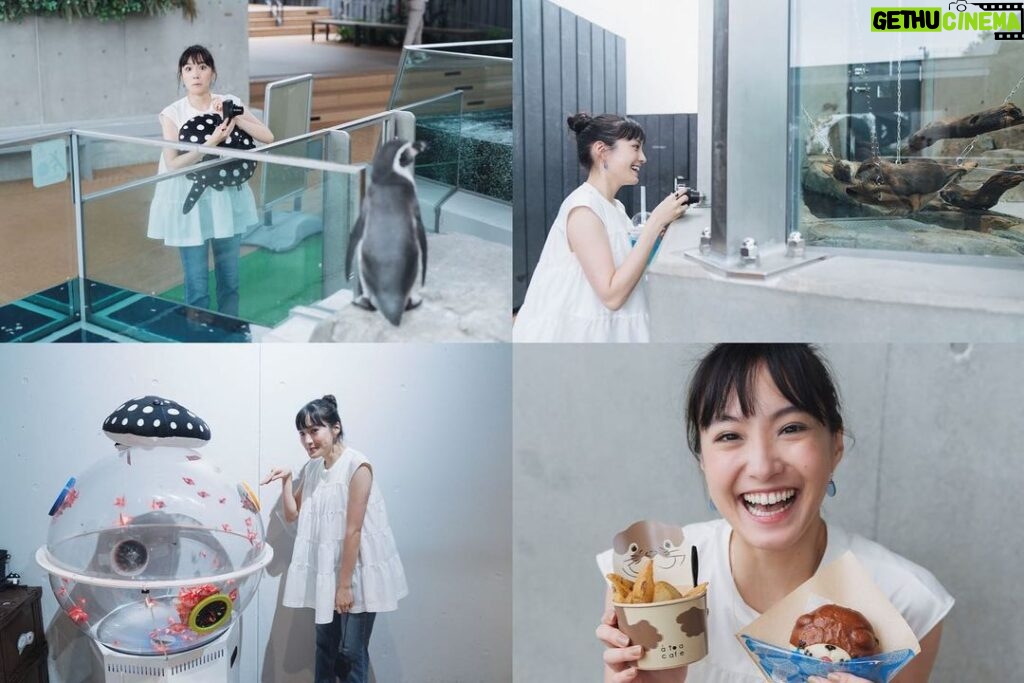 Kimi Chen Instagram - ♥ 這趟阪神行除了看參訪阪神甲子園球場外，還買了阪神電車的一日券遊玩大阪跟神戶，相當方便與節省車資，想去哪裡就可以去哪裡。！ 首先先去了我個人特別特別喜歡的景點—átoa水族館！我是一個很愛海洋世界的人，所以這次要去átoa水族館，讓我興奮不已！可惜我們那天的天氣不是很好，下了一些毛毛雨，如果天氣好的時候，水族館外面真的是拍照絕佳的地點！因為átoa水族館外面就是海，所以在戶外跟樓上拍照都很合適！ 水族館內更是讓我大開眼界，因為átoa水族館是以水族館為核心，結合舞台藝術和數位藝術，所以它根本就是劇場型的水族館，到處都好適合拍照留念，哪裡拍哪裡好看！átoa設置了不同的夢幻空間，像是洞穴、精靈森林和外太空等等，共有四層讓你慢慢看慢慢逛，還可以近距離看可愛的企鵝跟水獺，餐點也超可愛的。在那裡我還遇到了可愛的新朋友☺️ 心滿意足的逛完了水族館，接著我們到阪神御影站換公車搭乘六甲纜車。那個纜車的造型有夠可愛的，超級復古的，連車站都很復古！而且有開放的車廂，可以讓你感覺很貼近自然，很舒服。但就像我前面所說的，因為那天的天氣很不給力，所以沒能拍到漂亮的照片，但我還是感受到了山上森林的氣息，是很舒服的纜車之旅！聽說每年6月中旬，那邊就會被滿滿的繡球花包圍著，大家可以在那個時候去看看喔！ 到達六甲山上駅後，我原本很擔心這會不會交通很不方便，結果完全不用擔心，因為那邊有專門的shuttle bus可以載你到不同的地點，相當方便！同時也不用擔心吃的部分，上面有一個天覽咖啡廳可以吃午餐，而且還可以看風景，但是很可惜因為天氣因素我沒看到，所以我就跟我的義大利麵互相相看😂（好好吃喔，好久沒有吃日本的拿坡利義大利麵😍）看不到美景的我，需要一個甜點來安撫我的心呀😋 接著我們用六甲山上巴士移動到體育運動公園GREENIA（グリーニア）。這裡太適合給小朋友和愛運動的人們了！好多好玩的遊戲設施，讓你好好的運動！愛運動的我都覺得玩到很累，但是真的很好玩！它共有七大塊的區域，如果你購票進入 GREENIA遊具，但是！請記住！空中區域的 mecya forest 及 zip slide 兩項活動是需要額外預約及購票的喔！一天之內就有這麼多地方可以玩，我沒辦法跟你們保證一天之內能不能玩完🤣 但是可以跟你們保證的是每一個區域都真的很好玩👍🏻另外冬天這裡就會變雪之樂園可以滑雪唷！ 玩完後我們到了自然體感展望台 — 六甲枝垂。這裡是由日本知名建築師三分一博志設計的，他以樹木垂下來的意象而打造出來的網狀結構展望台，就像一棵大樹的裝置藝術，非常有特色壯觀！這個展望台裡面是可以進去的，順著漩渦的檜木建築構造走下去的，非常特別的體驗。那裡有個很特別的東西，那就是有一顆顆大大小小顏色不同的飯糰！他們是「結緣」的飯糰，你可以挑選你覺得和自己有緣的飯糰，然後繞着展望台走一圈，你就成功「結緣」了喔！也有戀愛籤可以去玩玩喔！ 身心靈都被療癒後，就覺得好餓呀～ 我們晚上就在山上的Granite Café用餐，這裡可是可以欣賞「千萬夜景」的咖啡廳喔！怎麼說呢？據說從六甲山上可以看見將近500萬顆燈泡，所以這裡的夜景更是被稱作是日本三大夜景之一呢！其實我們在用餐的時候天氣還沒有很好，但是當我們正要離開的時候，居然烏雲全部都慢慢散開了！真的好幸運，讓我看到了美麗的夜景。真的可以說很值得為了那個美麗的夜景去Granite Café一趟🥹 一整天很充實的行程就此結束！再次謝謝邀請，讓我的肚子跟身心靈都被好好的療癒到了❤️ 我真的非常推薦大家來此看看，可動可靜的行程都很適合家庭或情侶來喔！✨ Photographer: @leemengting0527 #阪神電車 #átoa水族館 #六甲山 #greenia #グリーニア #granitecafe