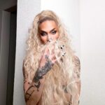 Kimora Blac Instagram - about an hour ago (Made this blonde ponytail) Los Angeles, California