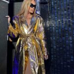 Kimora Blac Instagram - Speak easy in @FashionNova Wearing 'Golden Year Metallic Trench' Los Angeles, California