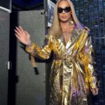 Kimora Blac Instagram - Speak easy in @FashionNova Wearing 'Golden Year Metallic Trench' Los Angeles, California