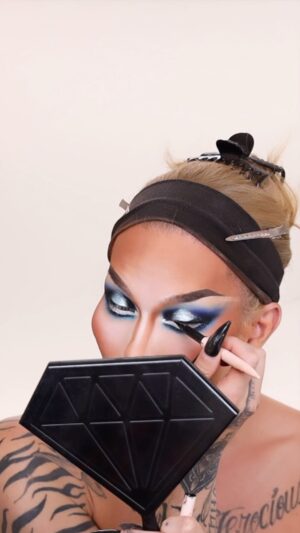 Kimora Blac Instagram - I've been on blue eye shadow for a while now & im still obsessed. When it comes to colored eyeshadow, you guys already know I love using @plouise_makeup_academy 

Wearing 'You Give Me Butterflies Palette' @plouise_makeup_academy 
Hair by @hairbymaribel