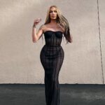 Kimora Blac Instagram - Yes, and? @FashionNova Wearing 'Body Talk Mesh Maxi Dress' Los Angeles, California