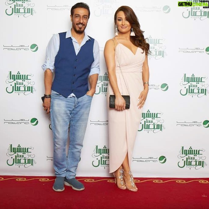 Kinda Hanna Instagram - #جعفر و #العباسة #هارون_الرشيد 🐎🐎 صورة مع الصديق وشريك العمل الخلوق والمبدع جداً #عبدالمحسن_النمر #سحور_روتانا #كندة_حنا #رمضان_شهر_الخير #دبي United Arab Emirates