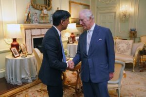 King Charles III of the United Kingdom Instagram - 🤝 This afternoon, The King held an Audience with Prime Minister Rishi Sunak at Buckingham Palace, following a meeting of the Privy Council.