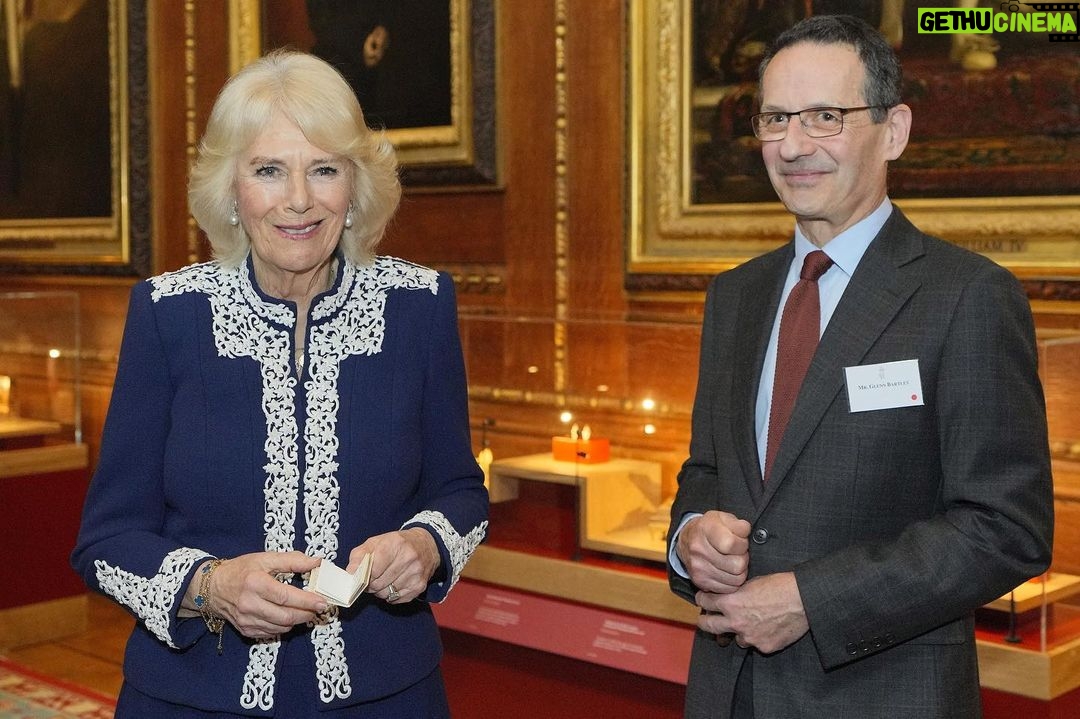 King Charles III of the United Kingdom Instagram - During a reception at Windsor Castle to celebrate the newly announced Modern-Day Miniature Library, created to mark Queen Mary’s Dolls’ House’s Centenary, The Queen was shown her own handwritten contribution to the initiative for the first time, in its final form. Keep an eye on @royalcollectiontrust to explore more miniature handwritten manuscripts written by 20 contemporary writers and illustrators - from short stories, poetry and illustrated tales to plays, articles and recipes, many inspired by the Dolls’ House or written specially for the occasion!