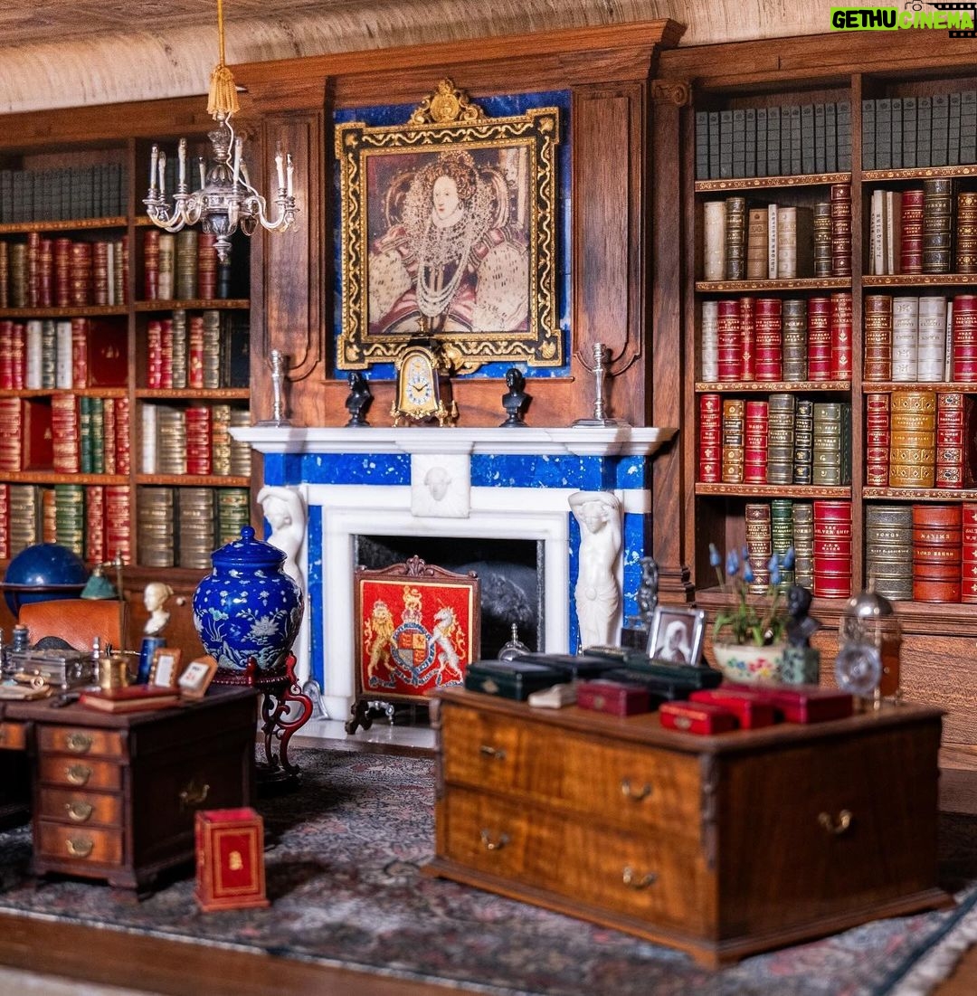 King Charles III of the United Kingdom Instagram - To celebrate the centenary of Queen Mary’s Dolls’ House, Her Majesty The Queen has championed an initiative to establish a modern-day miniature library. Leading writers, illustrators and binders have contributed their own manuscripts – penned and decorated by hand - as a mirror to the books collected 100 years ago, written by the era’s foremost authors, from Sir Arthur Conan Doyle and Vita Sackville-West to A. A. Milne and Thomas Hardy. This new selection of books provides a snapshot of contemporary literature in Britain. Over the next two weeks, keep an eye on the @royalcollectiontrust channels as they share images of the special new books… #RoyalCollectionTrust #QMDH100 #WindsorCastle