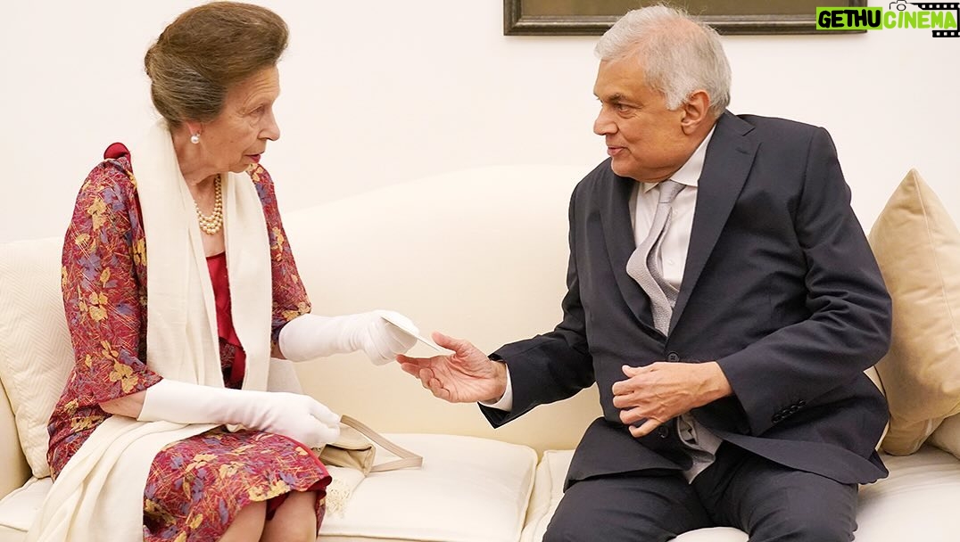 King Charles III of the United Kingdom Instagram - "I would like to extend my very best wishes to Your Excellency and the people of Sri Lanka as we celebrate the seventy-fifth anniversary of bilateral relations between our two countries, as marked by the visit of my dear sister, The Princess Royal." - His Majesty The King After arriving in the country earlier today, The Princess Royal delivered a message from The King to the President and First Lady of Sri Lanka this evening. During Her Royal Highness’s visit to Sri Lanka, The Princess Royal will meet local communities and faith groups in Colombo, Kandy and Jaffna to celebrate the relationship between the two Commonwealth countries. Head to royal.uk (link in bio) to read His Majesty’s message in full.