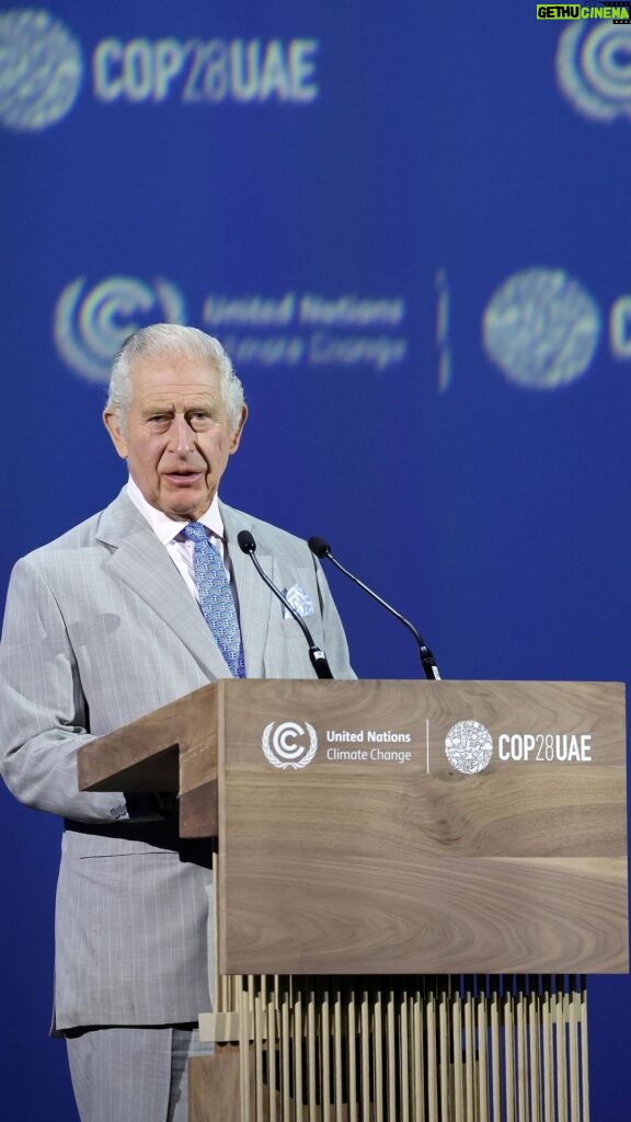 King Charles III of the United Kingdom Instagram - “Change will come by working together and making it easier to embrace decisions that will sustain our world, rather than carrying on as though there are no limits – or as though our actions have no consequences.” The King delivers a speech at the Opening Ceremony of the World Climate Action Summit at #COP28.