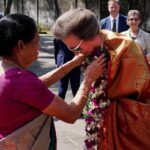 King Charles III of the United Kingdom Instagram - 🇱🇰 On their final day in Colombo, The Princess Royal and Sir Tim Laurence were welcomed to the Vajira Pillayar Kovil, a Hindu Temple and joined the Chief Priest in taking part in a special pooja blessing. At the Commonwealth War Graves Commission’s Jaawatte Cemetery, HRH attended a Service of Remembrance and lay a wreath to commemorate all who lost their lives in both World Wars. At the British Council, The Princess heard about the organisation’s work to build relationships between the UK and Sri Lanka through education, arts and cultural ties. HRH also viewed The Arches of Awe exhibition, which features photographs of the 21 arches or ‘thoranas’ built across Colombo to welcome Queen Elizabeth II during a visit to Sri Lanka in 1954. This evening, HRH celebrated 75 years of diplomatic relationships between the UK and Sri Lanka at a reception hosted by the British High Commissioner. Head to royal.uk (link in bio) to read more about HRH’s visit to the country.